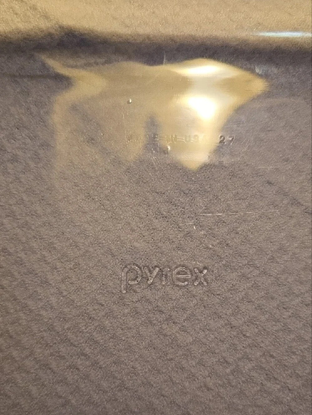 Vintage Pyrex, Amethyst Rectangular Glass Baking Dish, 11x7